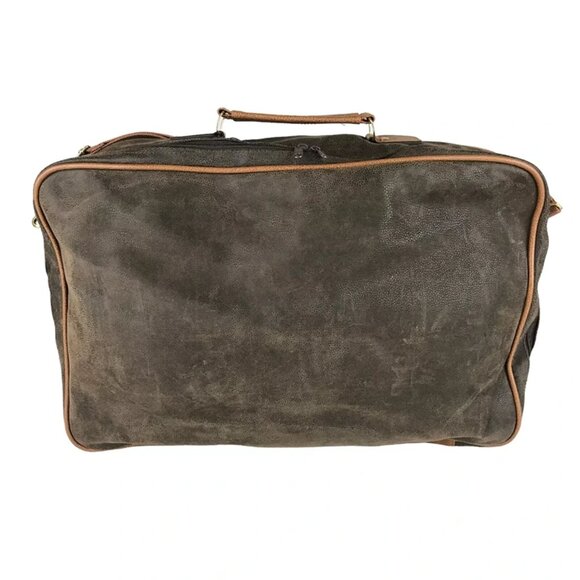 Aramis Unisex Brown Leather Detachable Straps Pockets Top Handle Bag